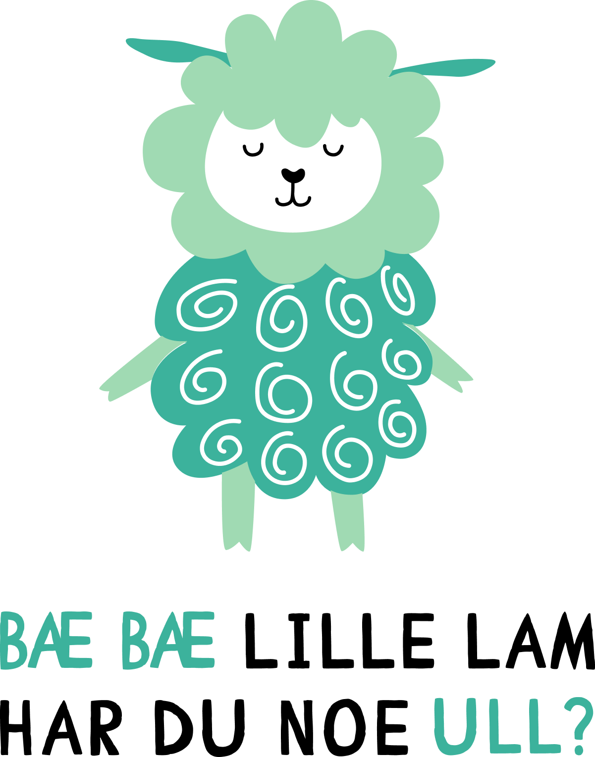 Pre-Order Bæ Bæ Lille Lam - mint sweater